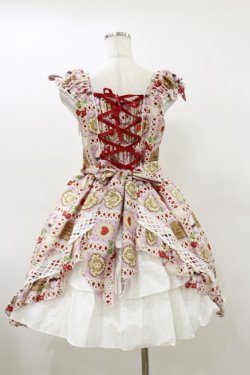 画像2: BABY,THE STARS SHINE BRIGHT / La Patisserie〜Mon peche mignon〜プリンセスジャンパースカート Free ピンク H-26-03-12-066-BA-OP-NS-ZH