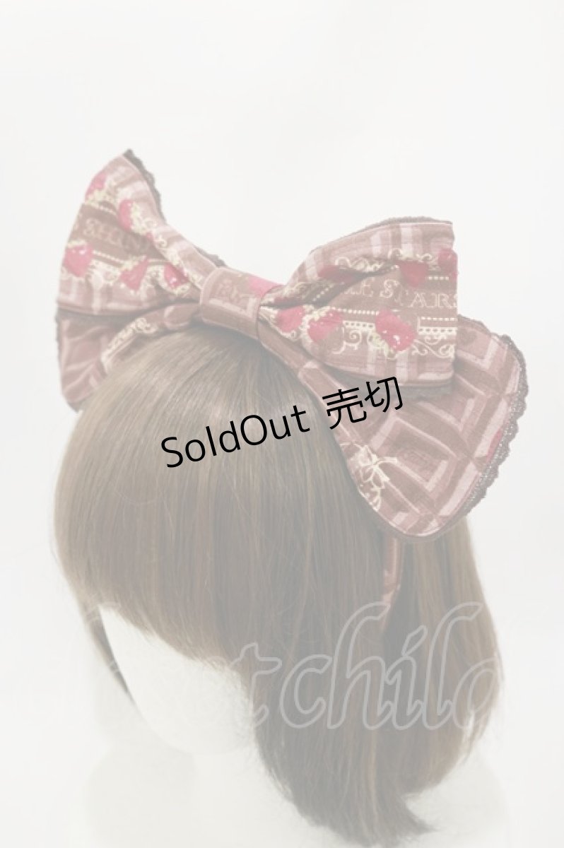 画像4: BABY,THE STARS SHINE BRIGHT / Strawberry Loves Chocolate柄エプロンフリルジャンパースカート・カチューシャセット Free ブラウン H-26-03-12-067-BA-OP-NS-ZH (4)