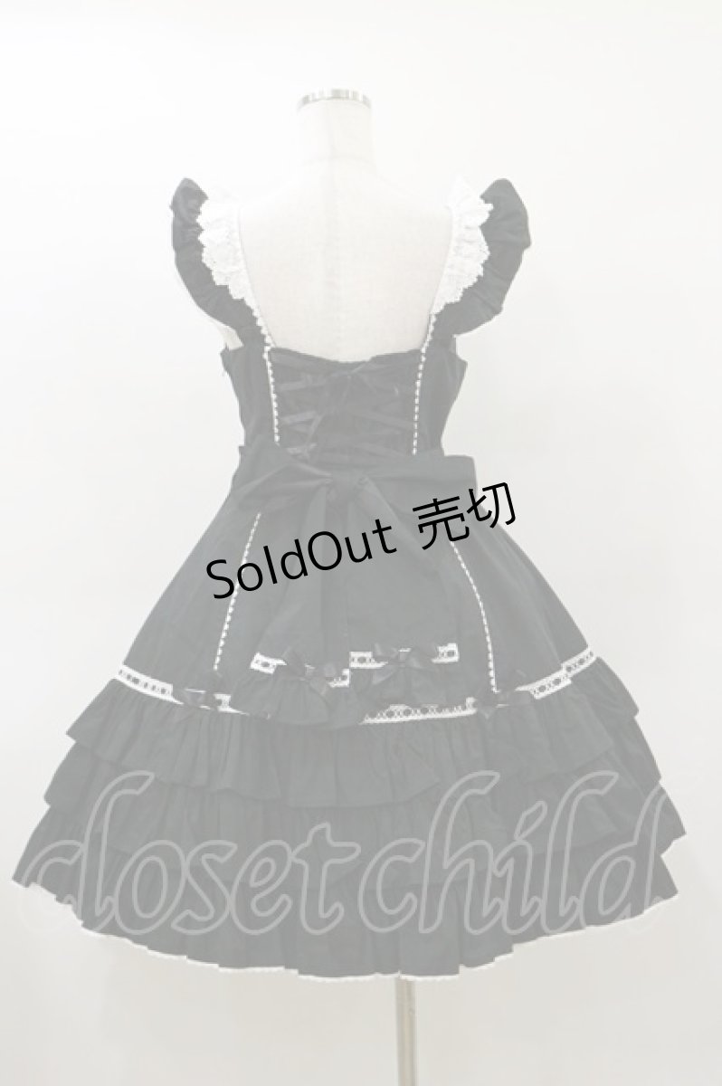 画像2: Angelic Pretty / Cute Heartジャンパースカート Free ブラック H-26-03-12-068-AP-OP-NS-ZH (2)