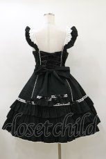 画像2: Angelic Pretty / Cute Heartジャンパースカート Free ブラック H-26-03-12-068-AP-OP-NS-ZH (2)