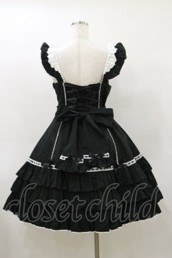 画像2: Angelic Pretty / Cute Heartジャンパースカート Free ブラック H-26-03-12-068-AP-OP-NS-ZH