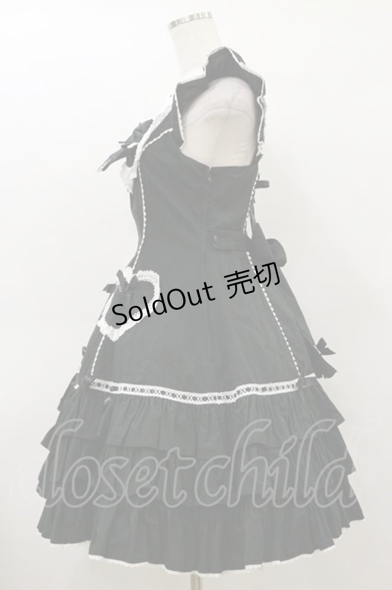 画像3: Angelic Pretty / Cute Heartジャンパースカート Free ブラック H-26-03-12-068-AP-OP-NS-ZH (3)