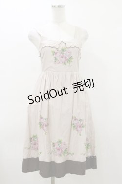 画像1: an another angelus / ローズプリントワンピース Free ピンク H-26-03-12-074-CA-OP-NS-ZH