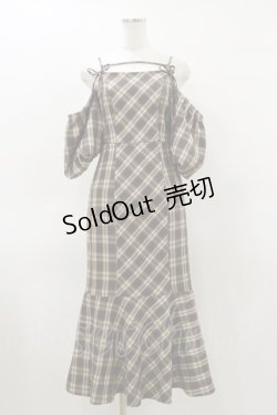画像1: LOLITAその他 / ROYAL PARTY/チェックワンピース Free ブラウン H-26-03-12-076-LO-OP-NS-ZH