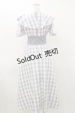 画像2: An MILLE / ギンガムチェックロングワンピース Free グレー H-26-03-12-080-EL-OP-NS-ZH