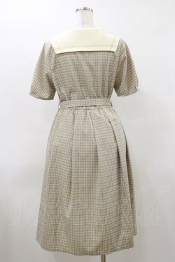画像2: Fi.n.t / 変形セーラー衿チェックワンピース Free BEIGE×BL H-26-03-12-086-CA-OP-NS-ZH