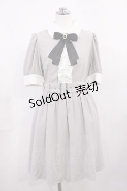 画像1: Jamie エーエヌケー / 配色ワンピース M グレー H-26-03-12-1005-LO-OP-NS-ZH