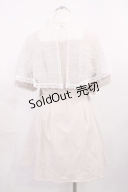 画像2: Rojita / レースケープリボン半袖ワンピース Free ベージュ H-26-03-12-1007-LO-OP-NS-ZH