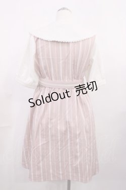 画像2: DearMyLove / ストライプワンピース L ピンク H-26-03-12-1008-EL-OP-NS-ZH