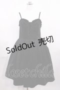 Ank Rouge / ベロアワンピース M ブラック H-26-03-12-1002-CA-OP-NS-ZH