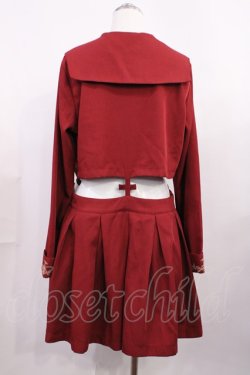 画像2: To Alice / コウモリセーラーワンピース M レッド H-26-03-12-1013-LO-OP-NS-ZH