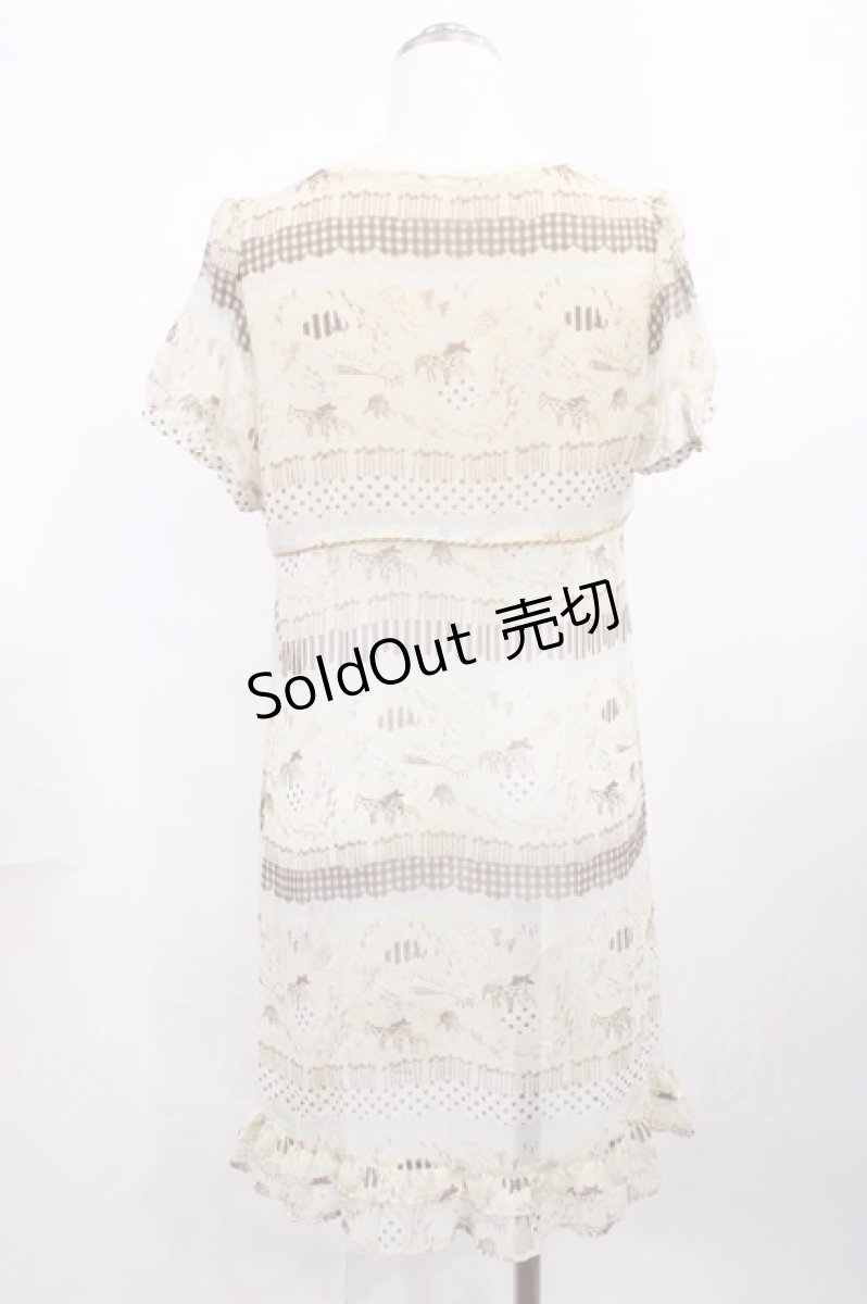 画像2: Franche Lippee / オリプリワンピース M アイボリー H-26-03-12-1014-LO-OP-YZ-ZH (2)