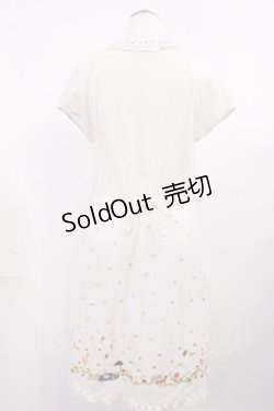 画像2: Cherir la femme / 刺繍ワンピース M アイボリー H-26-03-12-1015-LO-OP-YZ-ZH