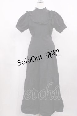 画像1: Ank Rouge / フリルロングワンピース M ブラック H-26-03-12-1017-CA-OP-NS-ZH