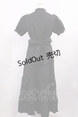 画像2: Ank Rouge / フリルロングワンピース M ブラック H-26-03-12-1017-CA-OP-NS-ZH