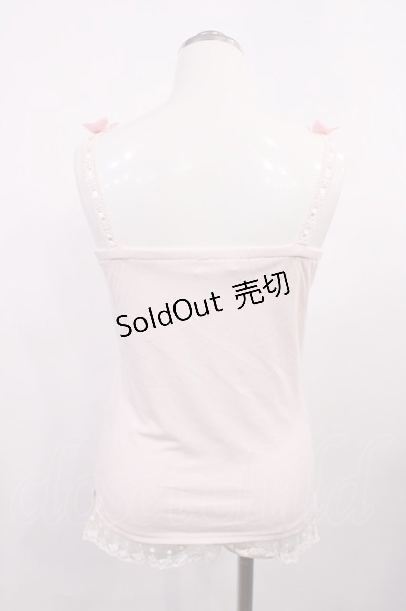 画像2: LIZ LISA / リボンキャミソール Free ピンク H-26-03-12-1020-LO-TO-NS-ZH (2)