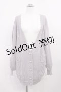 Amavel / ハートモチーフロングカーディガン Free ラベンダー H-26-03-12-1021-CA-TO-NS-ZH
