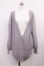画像1: Amavel / ハートモチーフロングカーディガン Free ラベンダー H-26-03-12-1021-CA-TO-NS-ZH (1)