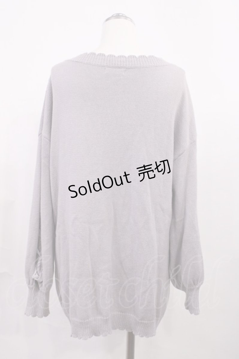 画像2: Amavel / ハートモチーフロングカーディガン Free ラベンダー H-26-03-12-1021-CA-TO-NS-ZH (2)