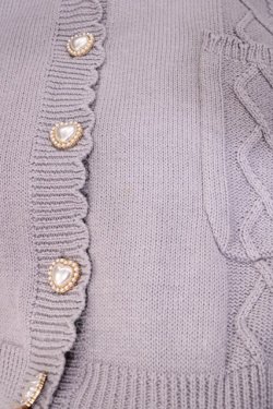 画像3: Amavel / ハートモチーフロングカーディガン Free ラベンダー H-26-03-12-1021-CA-TO-NS-ZH