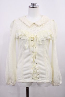 画像1: LIZ LISA / レース切替トップス Free オフ H-26-03-12-1023-LO-TO-NS-ZH