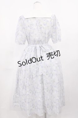 画像2: Fi.n.t / ビッグクレリック衿ローズ柄ワンピース Free L/BLUE H-26-03-12-1004-CA-OP-NS-ZH