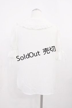 画像2: Secret Honey / ビックフリルカラーブラウス Free オフ H-26-03-12-1033-CA-BL-NS-ZH