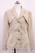 axes femme / ペプラムショートトレンチコート M ベージュ H-26-03-12-1035-AX-JA-NS-ZH