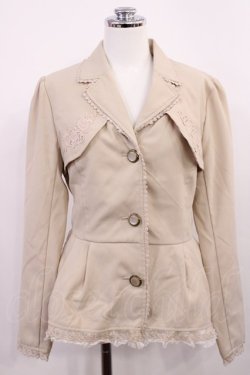 画像1: axes femme / ペプラムショートトレンチコート M ベージュ H-26-03-12-1035-AX-JA-NS-ZH