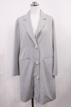 画像1: F&A / ローズボタンロングジャケット Free ブルー H-26-03-12-1036-LO-JA-NS-ZH
