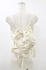 画像2: Fi.n.t / ドロストリボンナップサック  IVORY H-26-03-12-001-CA-BG-NS-ZH (2)