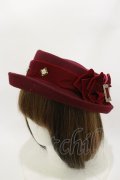 Hoshibako Works / 魔女の庭 魔法の果実 ベルベットリボン帽子  ワイン H-26-03-12-012-LO-AC-NS-ZH