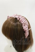 m petit by misako / ギャザーリボンカチューシャ  ピンク H-26-03-12-018-LO-AC-YZ-ZH