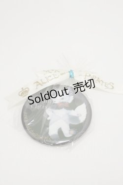 画像1: ALICE and the PIRATES / Captain Chris缶バッジ  ブラック H-26-03-12-025-PA-ZA-NS-ZH