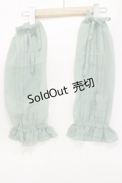 画像1: metamorphose / シフォン付け袖  ミント H-26-03-12-029-ME-ZA-NS-ZH