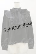 An MILLE / ラッフルフリルボウタイブラウス Free ブラック H-26-03-12-032-EL-BL-NS-ZH