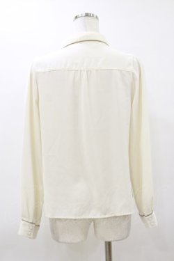 画像2: Fi.n.t / 金縁ティーカップ衿シャツ Free OFF WHITE H-26-03-12-034-CA-BL-NS-ZH