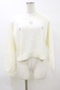 Fi.n.t / ローズミニブーケ刺繍ニットプルオーバー Free OFF WHITE H-26-03-12-037-CA-TO-NS-ZH