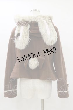 画像2: Angelic Pretty / マジカルBunnyコート Free ブラウン H-26-03-12-043-AP-CO-NS-ZH