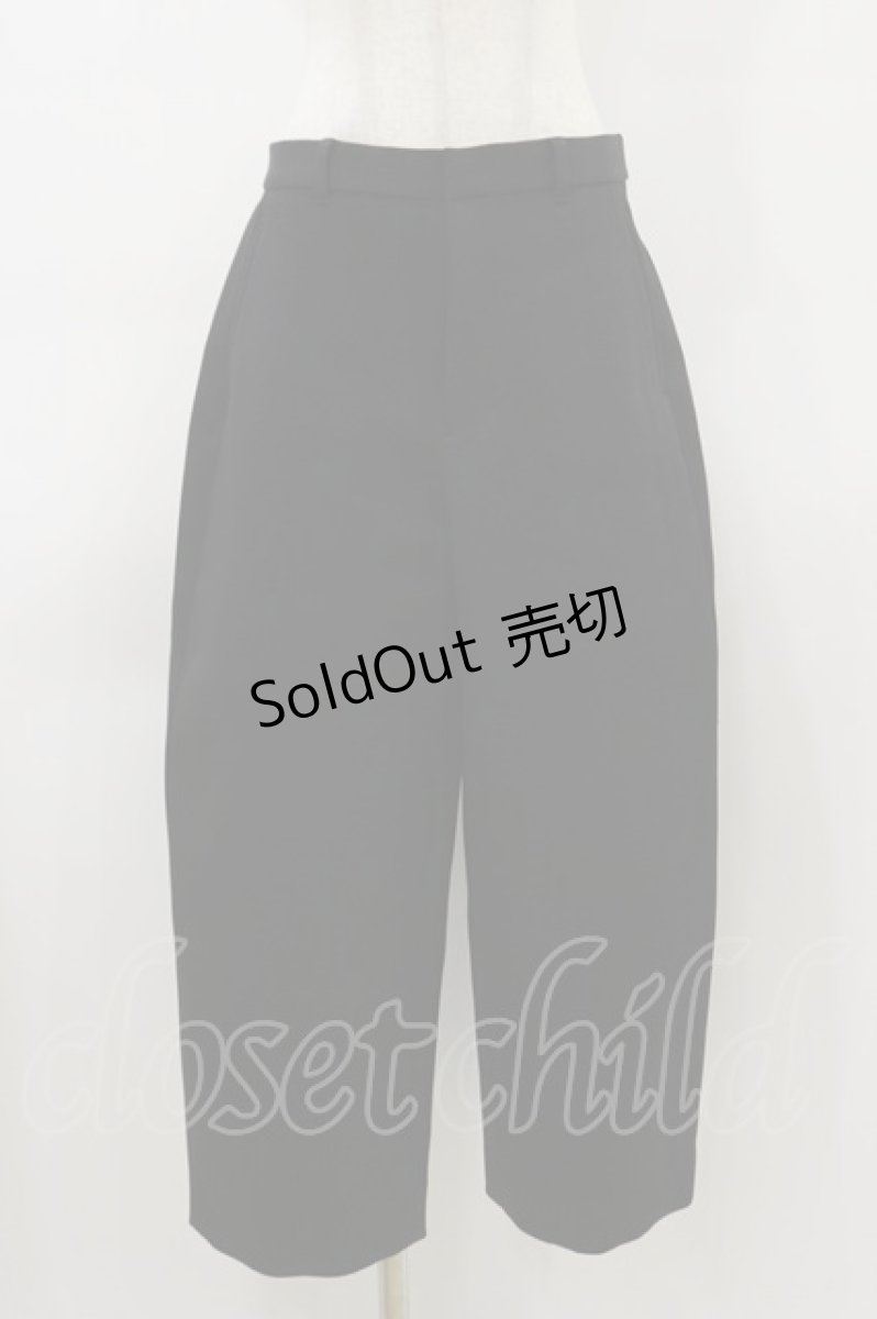 画像1: INGEBORG / トリプルツイルストレートパンツ Free ブラック H-26-03-12-046-LO-PA-NS-ZH (1)