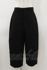 画像1: INGEBORG / トリプルツイルストレートパンツ Free ブラック H-26-03-12-046-LO-PA-NS-ZH (1)