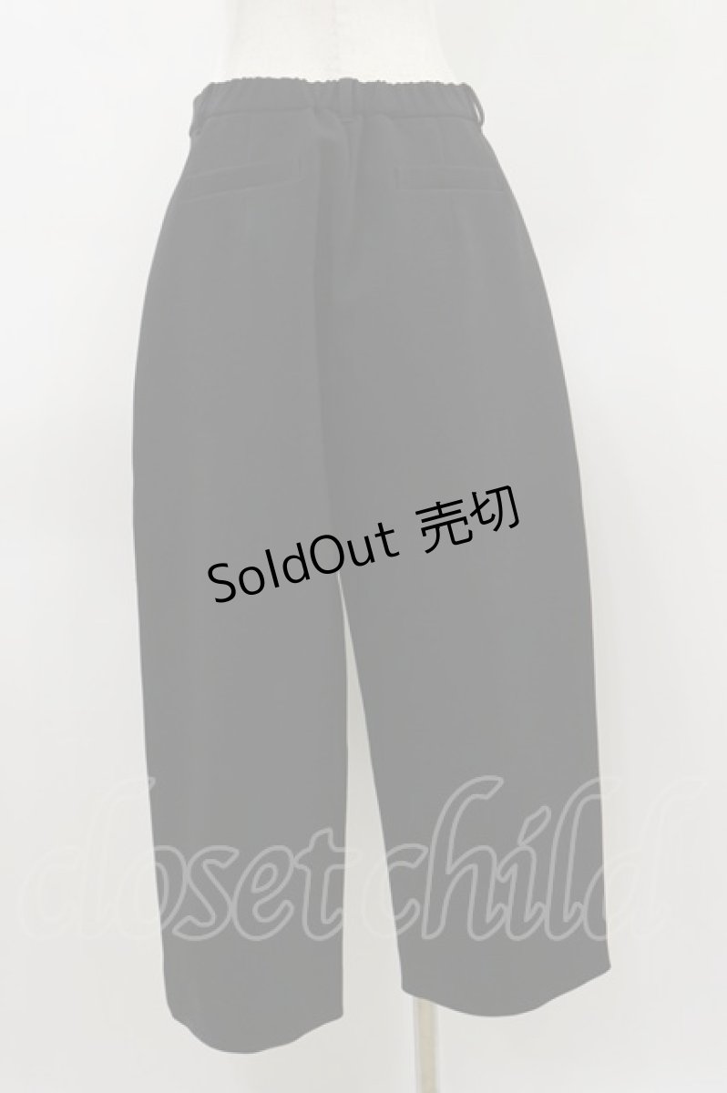 画像2: INGEBORG / トリプルツイルストレートパンツ Free ブラック H-26-03-12-046-LO-PA-NS-ZH (2)