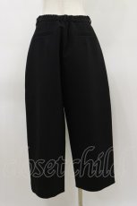 画像2: INGEBORG / トリプルツイルストレートパンツ Free ブラック H-26-03-12-046-LO-PA-NS-ZH (2)