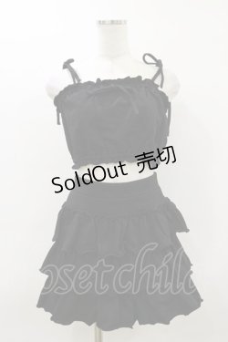 画像1: Bubbles / スウェットビスチェセットアップ M ブラック H-26-03-12-047-CA-OP-NS-ZH