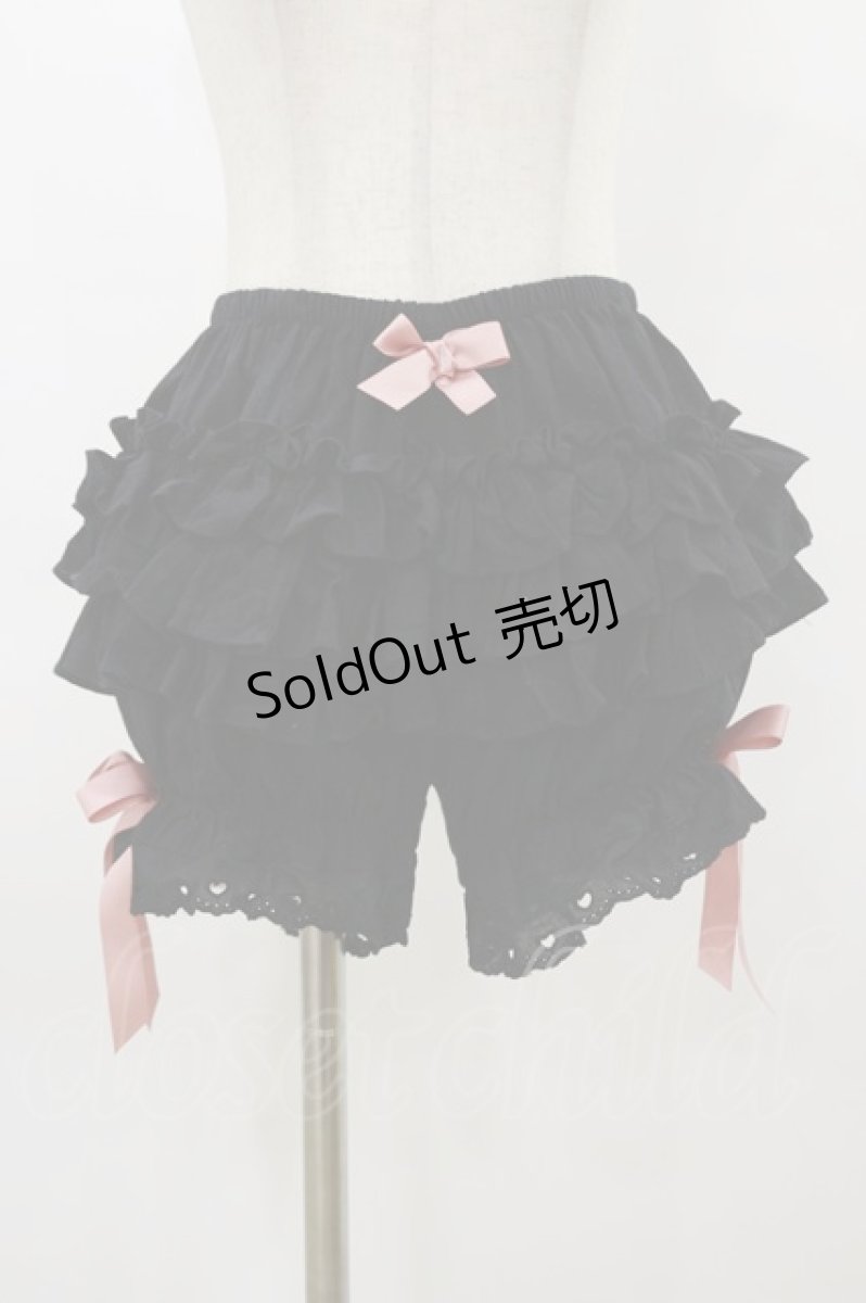 画像1: 櫻桃兎（海外ロリータブランド） / ドロワーズ L ブラック/ピンク H-26-03-12-048-LO-PA-NS-ZH (1)
