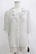 画像1: an another angelus / シアーラッフルブラウス Free L/GRAY H-26-03-13-1001-CA-BL-NS-ZH (1)