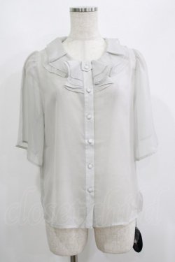 画像1: an another angelus / シアーラッフルブラウス Free L/GRAY H-26-03-13-1001-CA-BL-NS-ZH