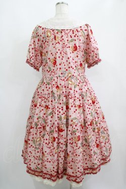 画像3: PINK HOUSE / PINK HOUSE×MISAKO&ERINKO　キャットチェリードロッププリントミディワンピース Free ピンク H-26-03-13-1003-LO-OP-NS-ZH