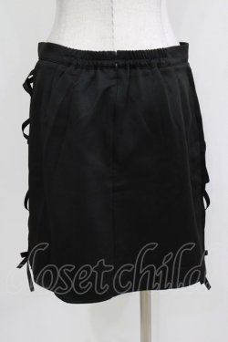 画像3: DearMyLoveRose / サイドフリルレースアップタイトスカート 3L ブラック H-26-03-13-1027-EL-SK-NS-ZH