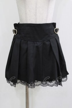 画像1: LilyMerry / もえにゃ/ハートバックルスカパン L ブラック H-26-03-13-1028-PU-SK-NS-ZH